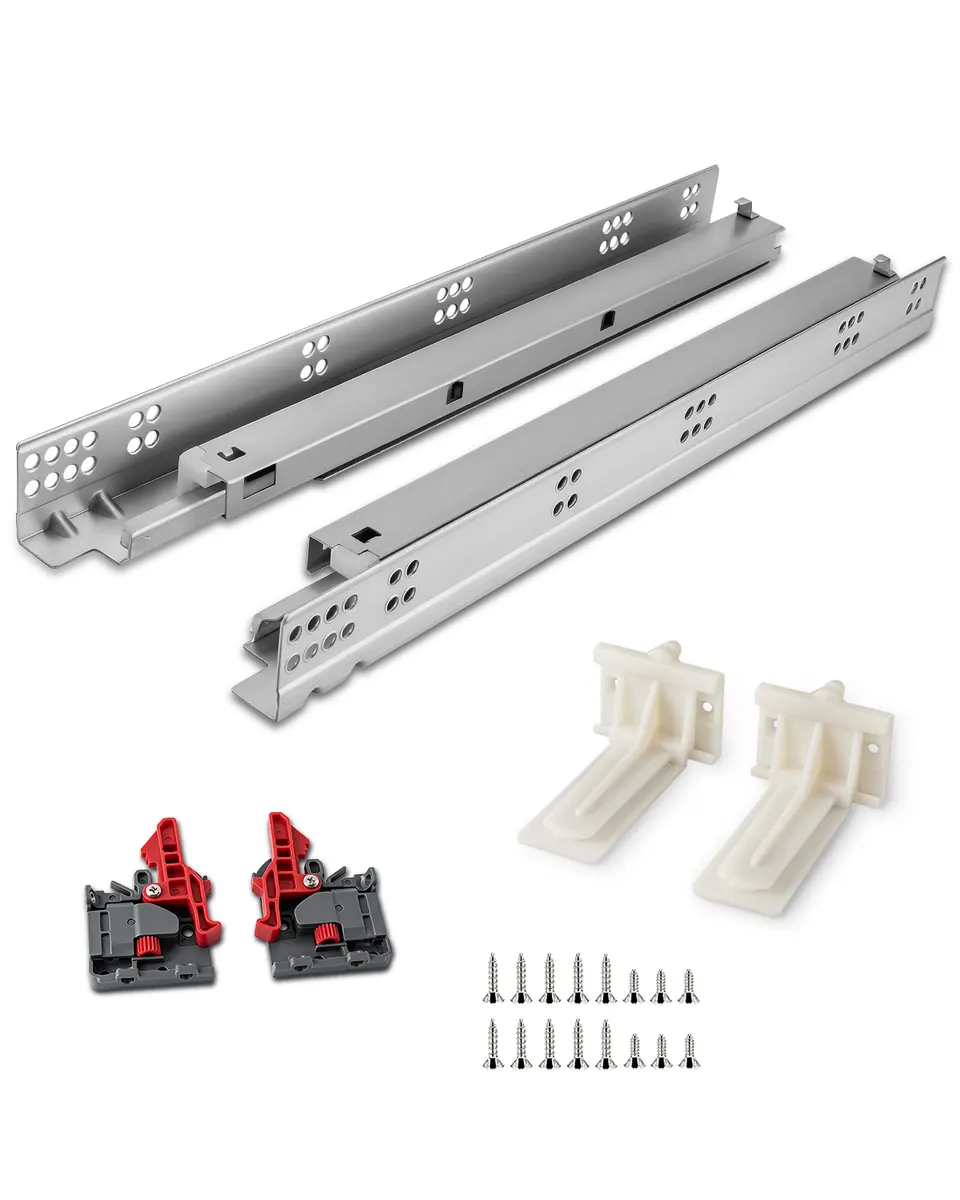 Complete OXRAIL undermount drawer slide set and fittings